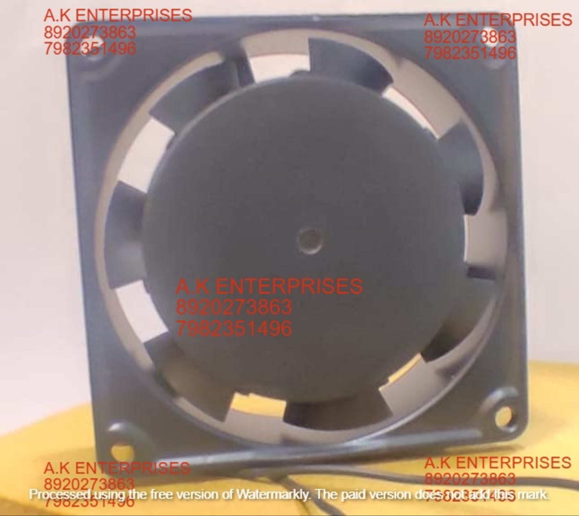 Clasiair Cooling Fan - Metal, 80 X 80 X 25 Mm, Black | 220/240 Vac, 0.08/0.07 Amp, Ideal For Heavy Machines And Equipment