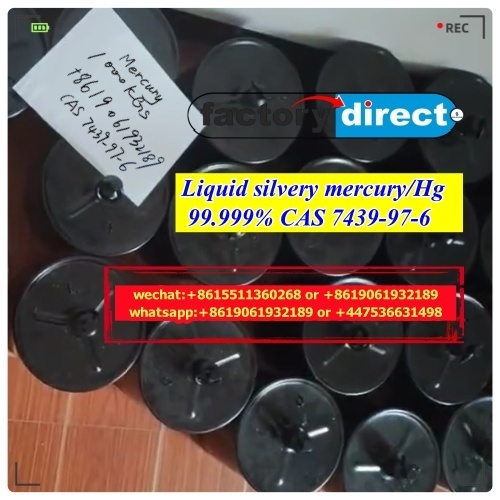 Factory Hot Selling Slivery Mercury Liquid 99.999% For Gold Mining: - Cas No: 7439-97-6