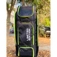 Sixhitters Master Cricket Kit Bag - High-quality Polyester, Large Size, Classic Black Color | Unisex Design, Washable, Spacious Storage For All Cricket Gear