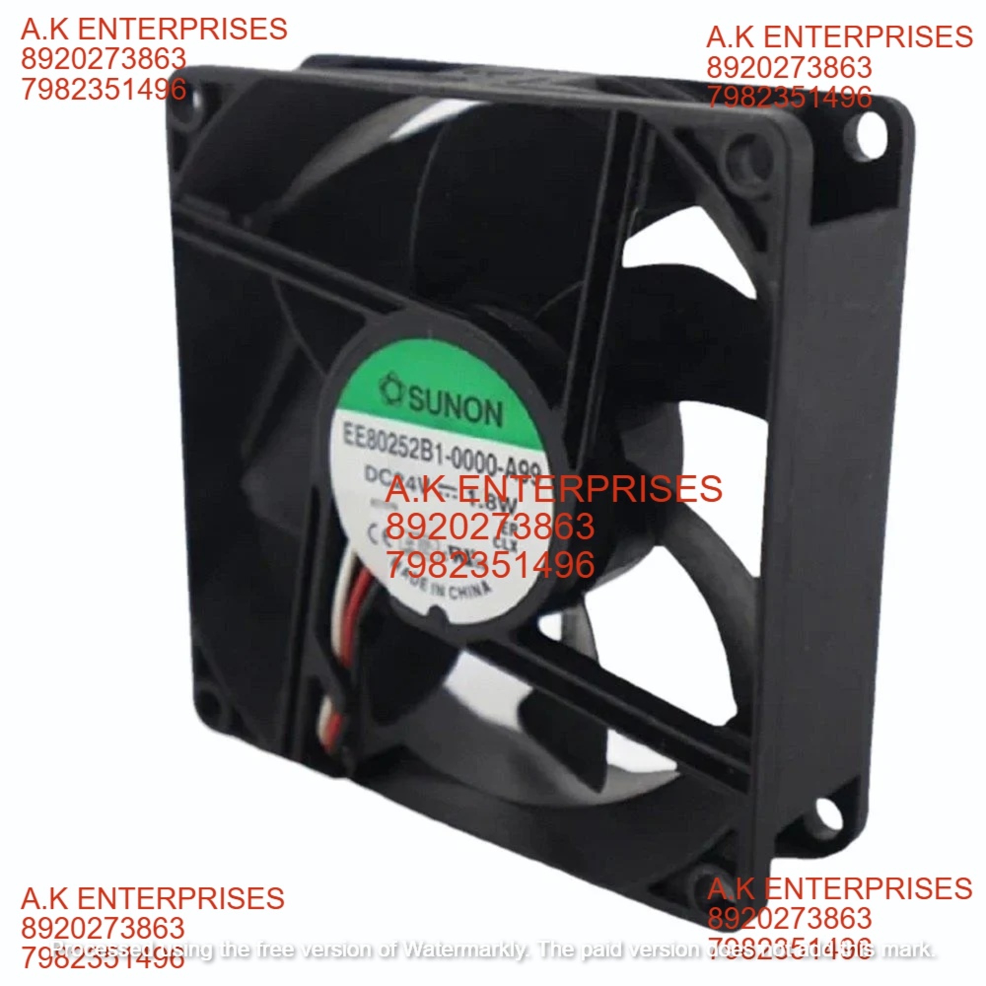 Sunon 1.8 W EE80252B1-0000-A99 Cooling Fan, Size: 80 Mm X 80 Mm X 25 Mm, 24 V