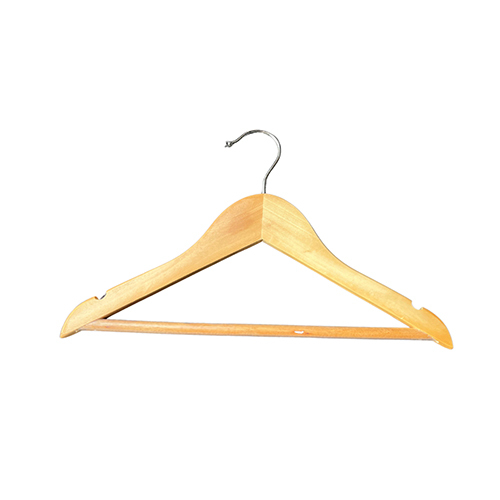 12Inch Baby Clothes Hanger - Color: Wood Color