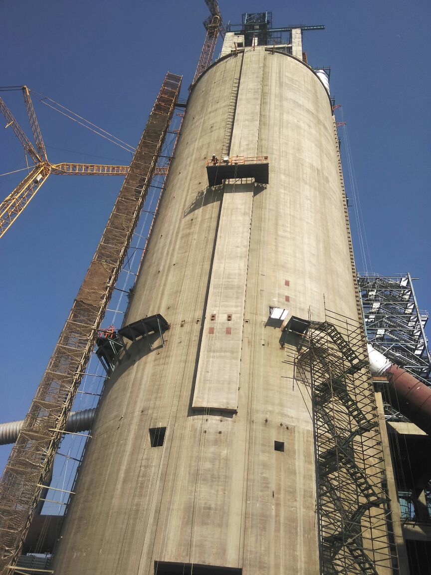 Chimney Suspended Platform - Application: Construction