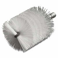 Cylindrical Roller Brush - Polypropylene Material, 51-100mm Diameter, 11-15 Inch Length, White Bristles | Medium Stiffness, Versatile Industrial Cleaning Tool