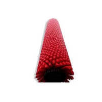 Polypropylene Cylindrical Brush - 16-20 Inch Length | Medium Stiffness, Red Bristles, Up To 50mm Outer Diameter