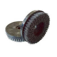 Industrial Wire Brush - Nylon Bristles, 11-15 Inch Length, Black Color | Heavy-duty Wheel Brush, Medium Stiffness, Ideal For Industrial Cleaning