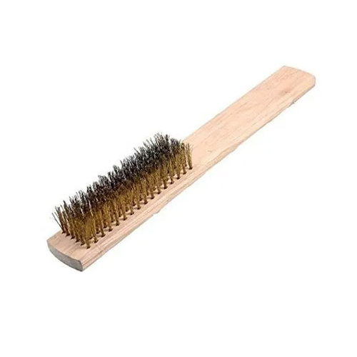 Industrial Wire Brush - Bristle Color: Brown