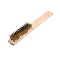 Industrial Wire Brush - 9 Inch Length, 5 Inch Width | Medium Stiffness, Brown Bristles, Versatile For Cleaning Industrial Machinery & Equipment