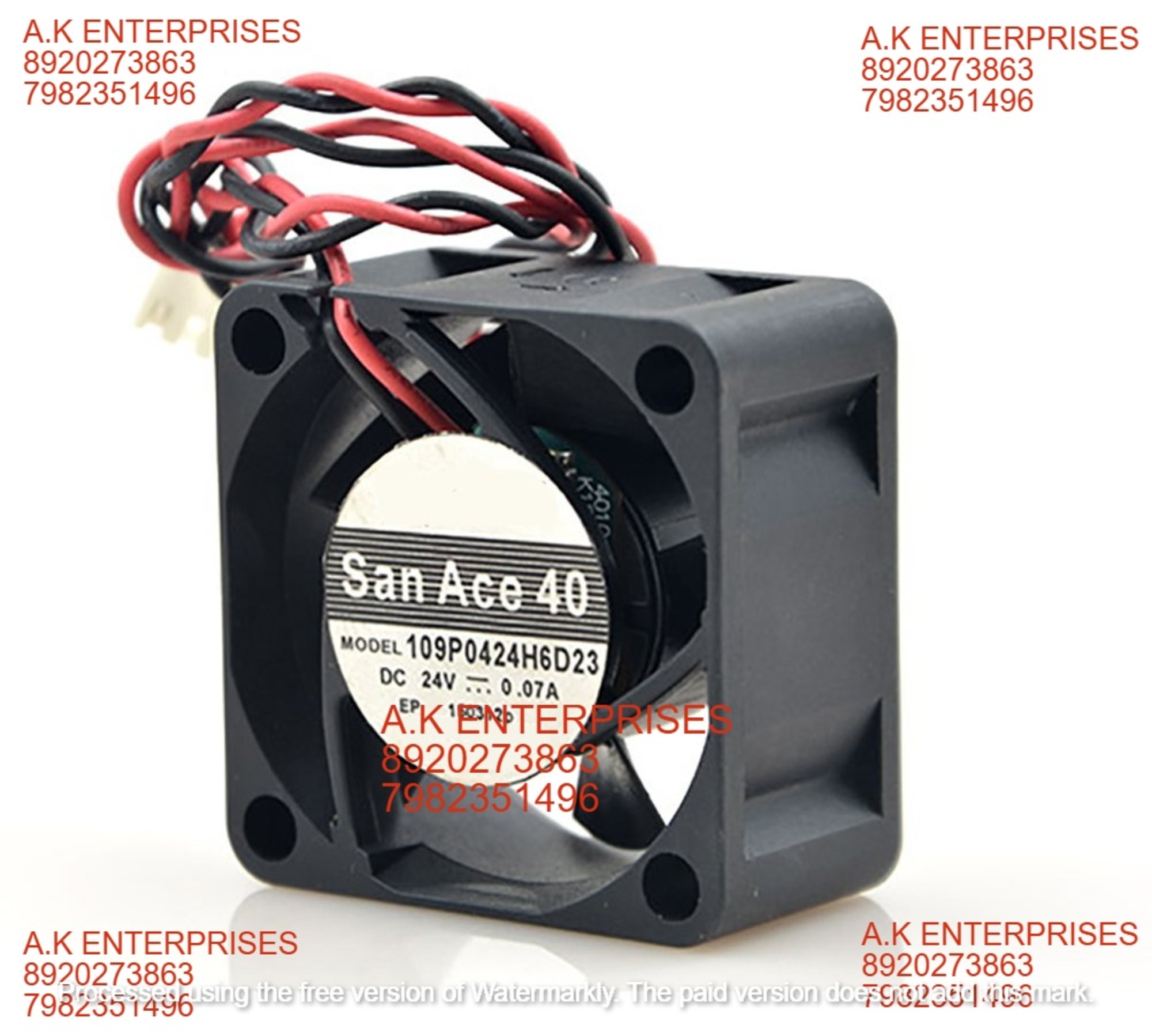 Sanace 109p0424h6d23 Dc Cooling Fan 12v 0.07a 2 Wire Connector Graphics Card Fan 40x40x20mm