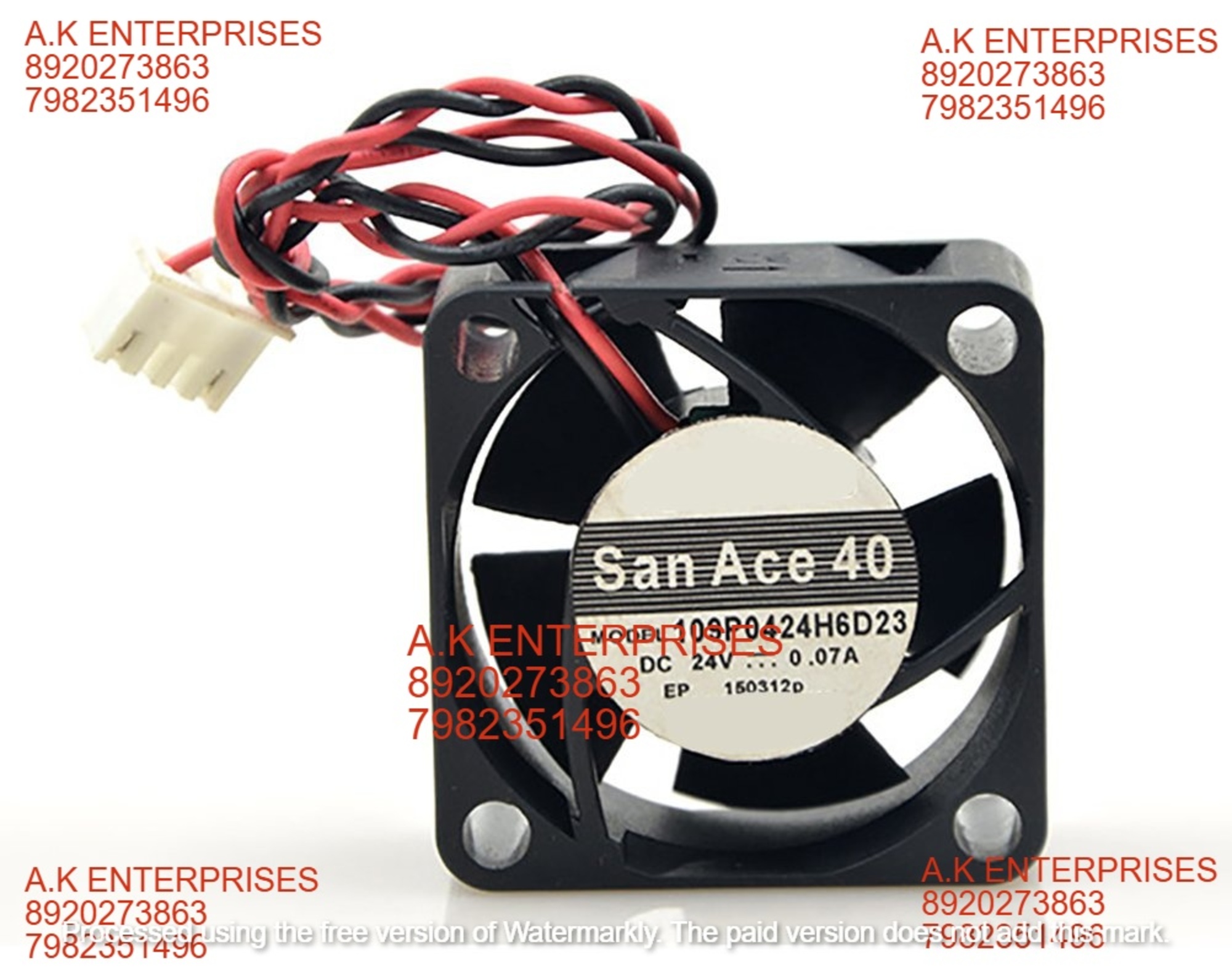 Sanace 109p0424h6d23 Dc Cooling Fan 12v 0.07a 2 Wire Connector Graphics Card Fan 40x40x20mm