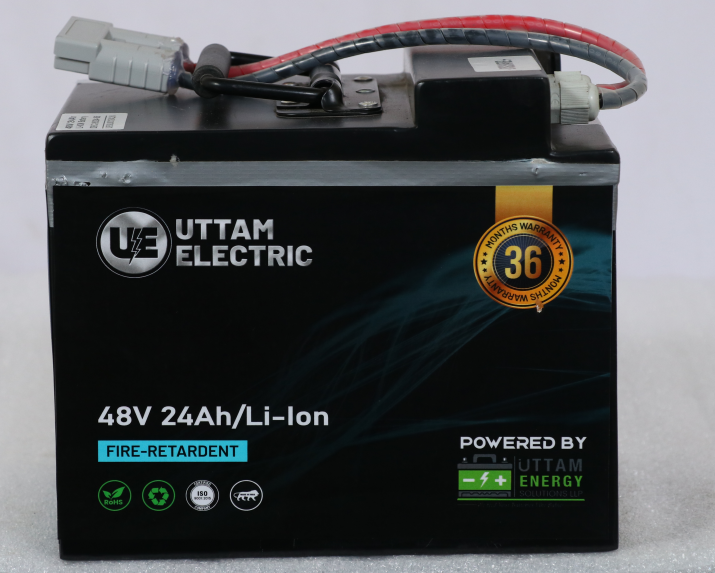 48V 24Ah Lithium Ion Battery Pack - Battery Capacity: 2 Ampere-Hour (Ah)