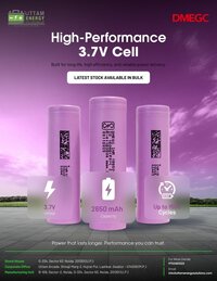 2600 Mah Aa Lithium Ion Battery Cell - 3.7 Volt Nominal Voltage , Sealed Plastic Cover, Rechargeable High-drain Performance