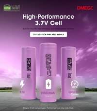 2600 Mah Aa Lithium Ion Battery Cell - 3.7 Volt Nominal Voltage , Sealed Plastic Cover, Rechargeable High-drain Performance