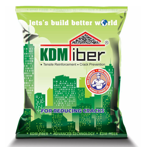 White Construction Fiber - Customizable Sizes, High-Quality Tensile Reinforcement Material, Reduces Cracks and Improves Structure Appearance