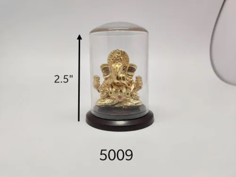 Divine Golden Ganesha Idol - Finishing: Gold