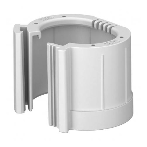 Splittable Pipe End Cap - Color: White