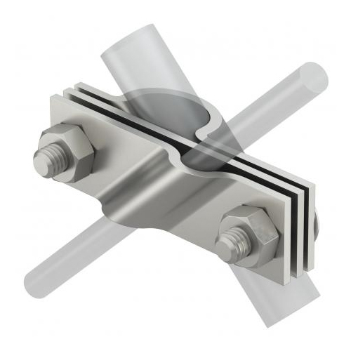 5450532 Connection Clip For Earthing Rod - Color: Silver