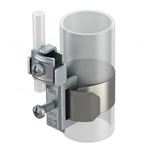 5057558 Earthing Pipe Clamp - Color: Silver