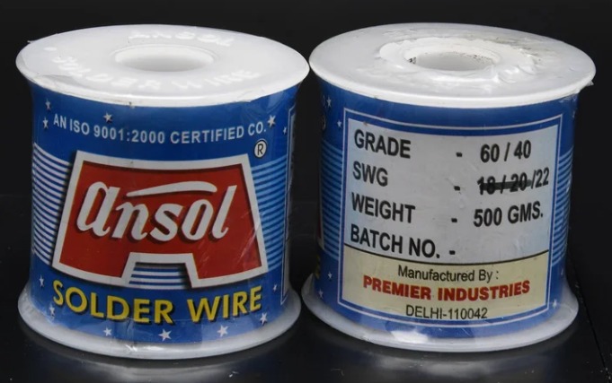 SN60PB40 Solder Wire - Tin/Lead Alloy, Standard Size, Silver Color, 500g | Melting Point 186Â°C, Flux Content 22% for General-Purpose Soldering