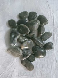 tumble onyx polished pebbles stone smokey grey pebbles