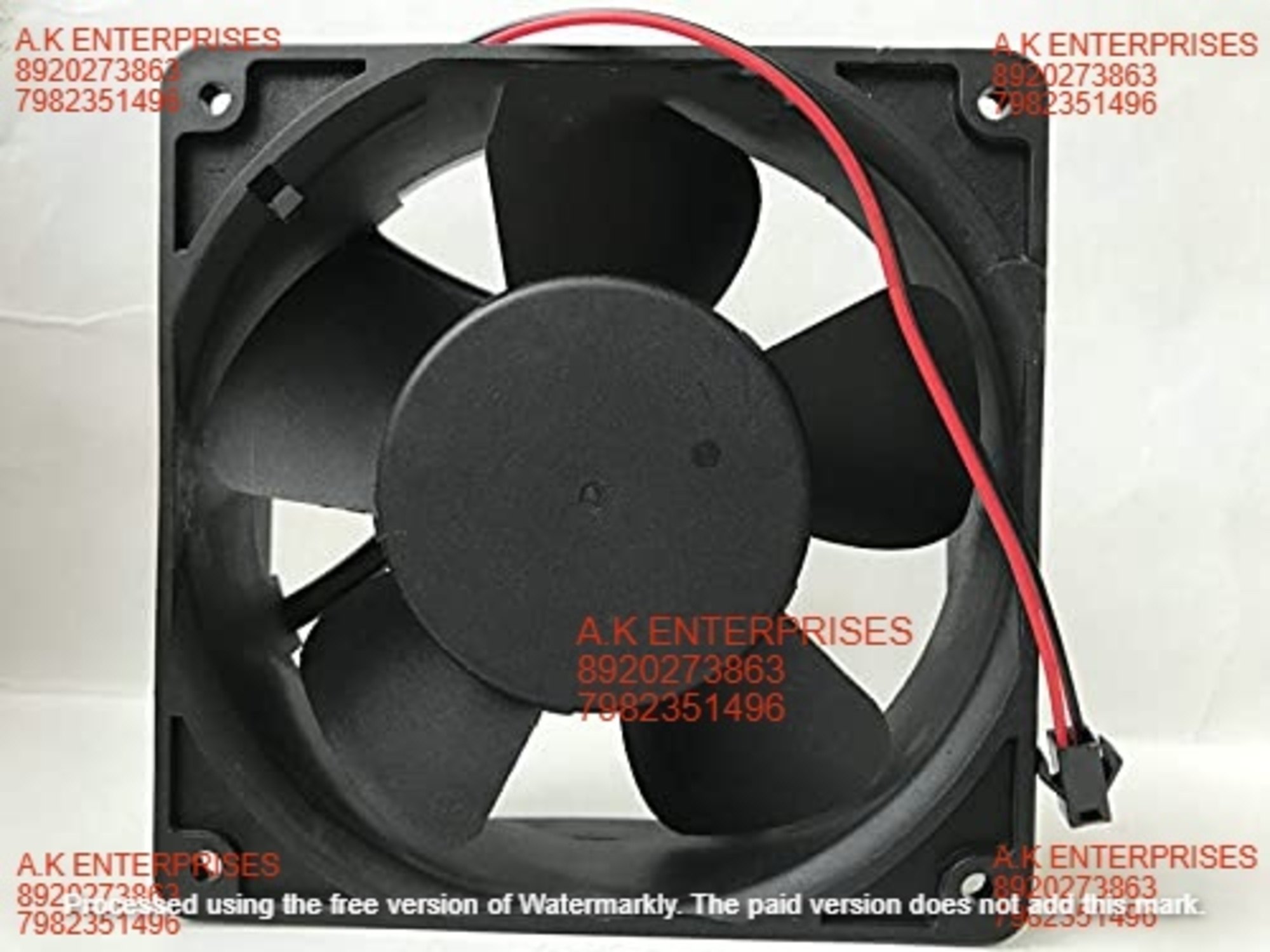 Adda Ad1212mb-f51 Dc12v 0.35a Plastic Frame Axial Cooling Fan - Color: Black