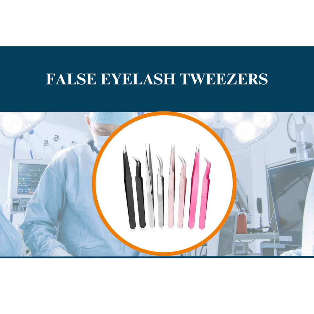Beauty False Eyelash Tweezers - Color: Pink