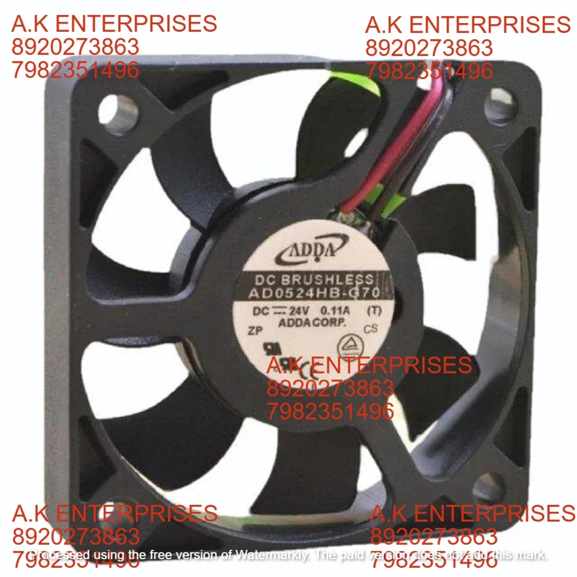 ADDA AD0524HB-G70 ADDA 5010 DC24V 2-wire 2-pin double ball bearing small cooling fan