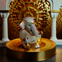 Golden Taklu Ganesh