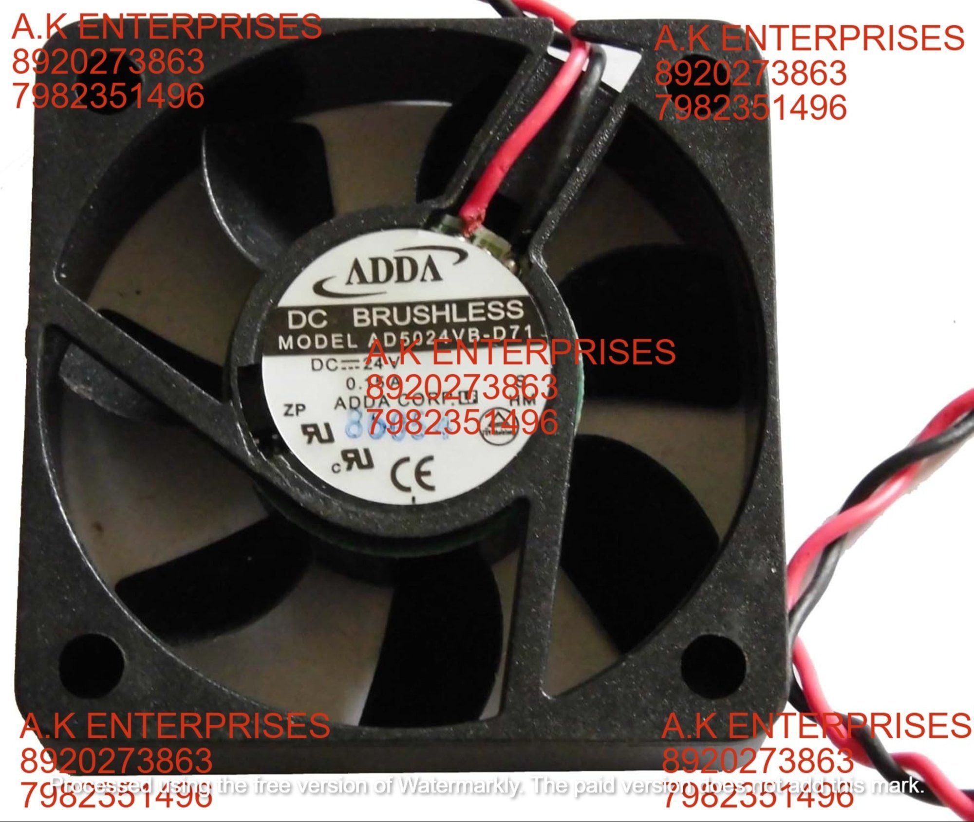 ADDA AD5024VB-D71 24V 0.15A 2Wire ADDA Cooling Fan