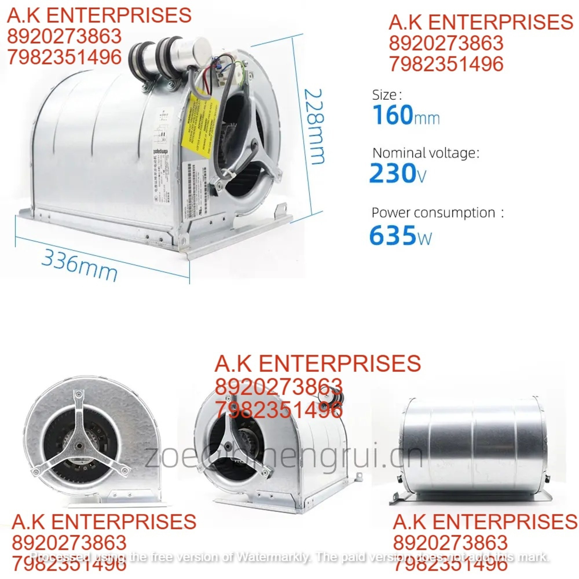 Ebmpapst 6sl3362-0af01-0aa1 230v Ac 410w 2400rpm M2e074-la 133mm Ball Bearing Siemens Inverter Blower Cooling Fan