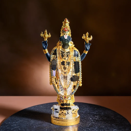 Gold Plated Tirupati Balaji Idol