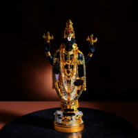 Gold Plated Tirupati Balaji Idol