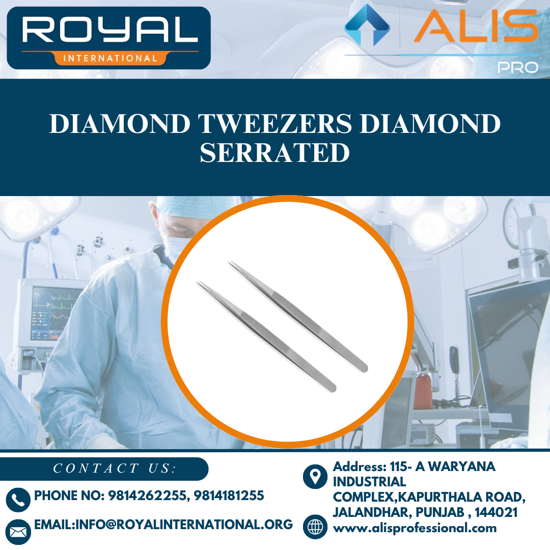 Diamond Tweezers Diamond Serrated