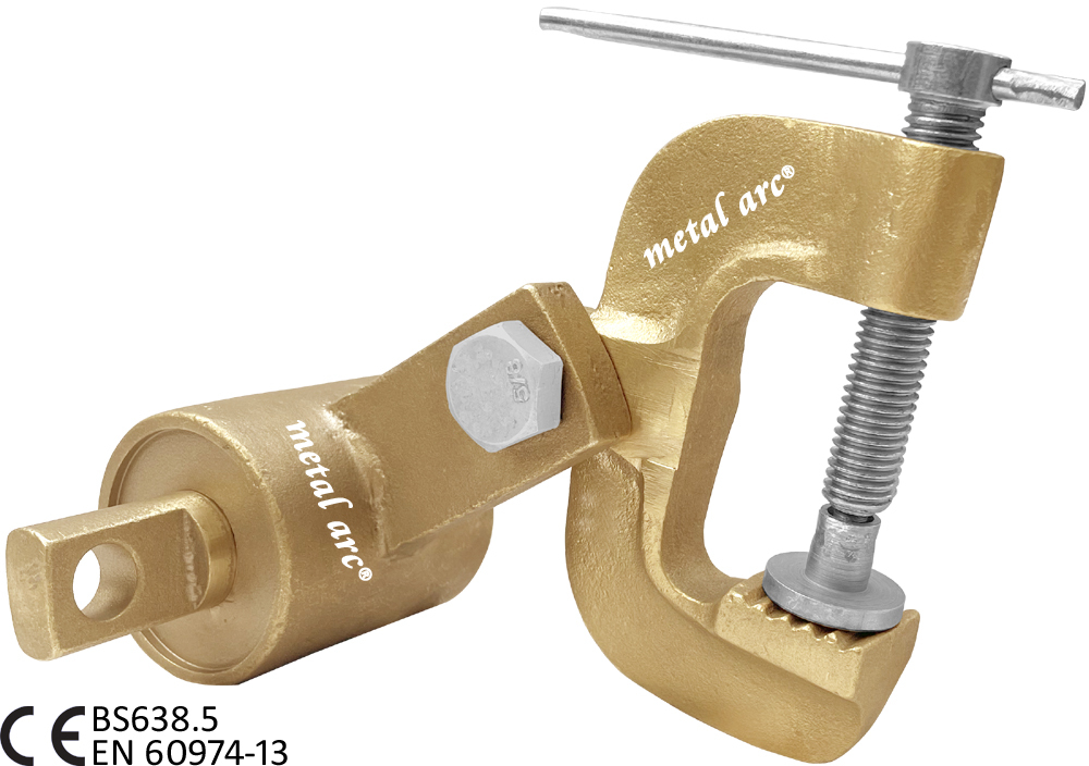 Isi Marked St2 Series C Type Combo Earth Clamp St2b6rr1b6l - 1200 Amps - Color: Brass/ Bronze