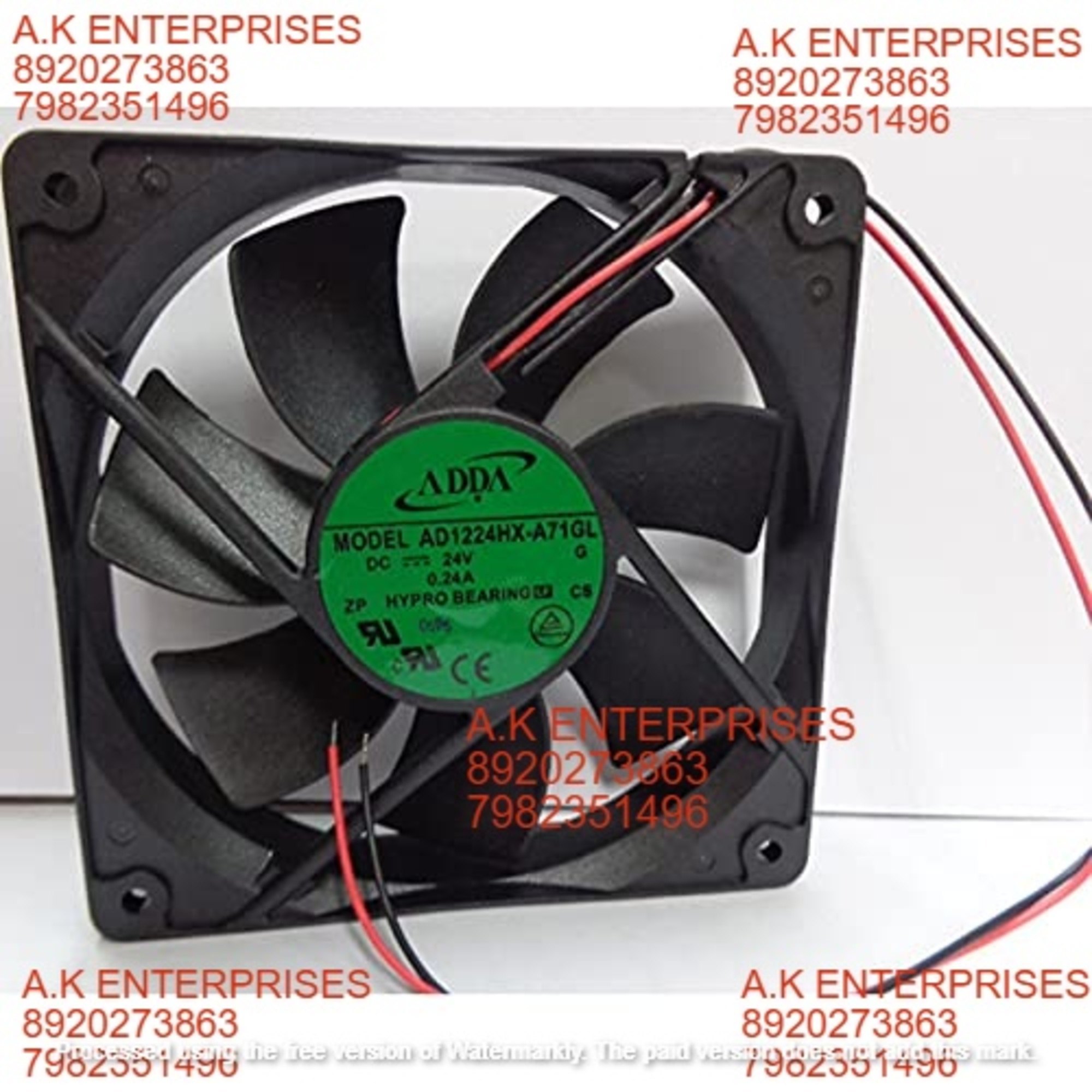 ADDA AD1224HX-A71GL 24V 0.24A 12025 cabinet chassis cooling fan