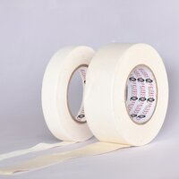 Cotton Cloth Tapes Waterproof - 50 Meter Length X 48 Mm Width, Ivory Beige Color | Single-sided Rubber Adhesive, High Tack, Easy To Tear