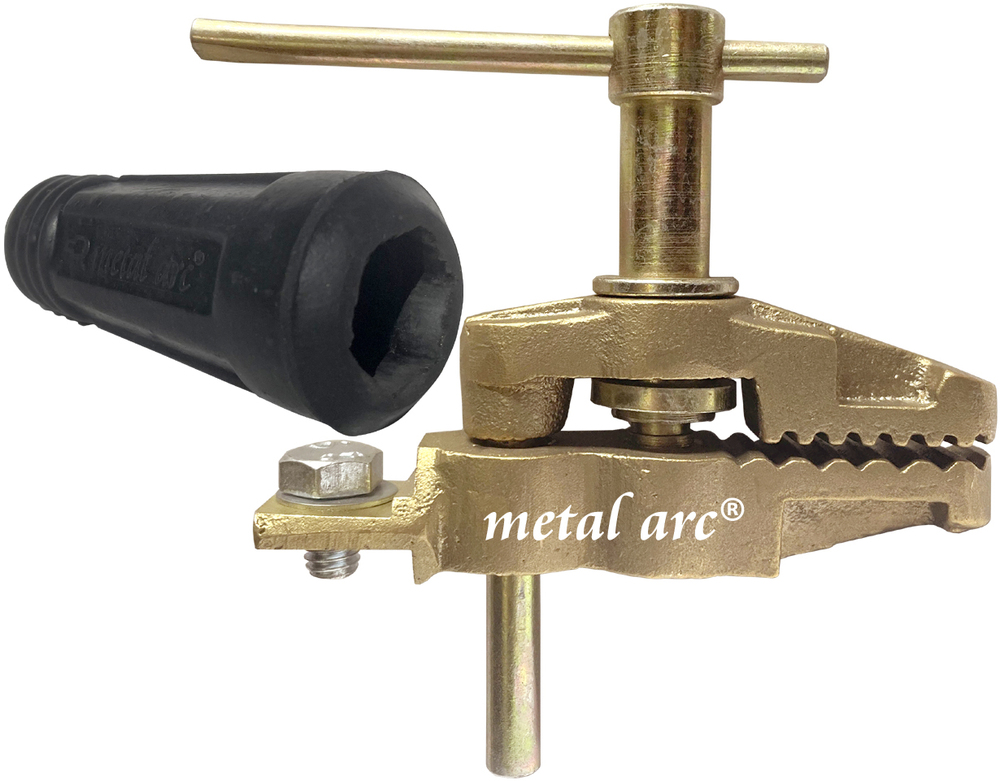 Screw Type Earth Clamp - Brass, 600 Amps | Ce Certified, High Grade Copper Alloy, Heavy Duty Design, Optimal Current Transfer