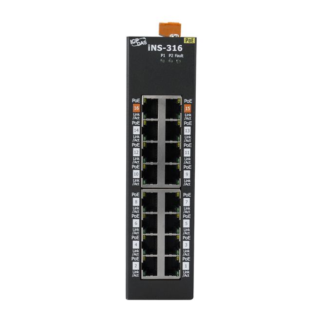 16 port PoE Ethernet Switch