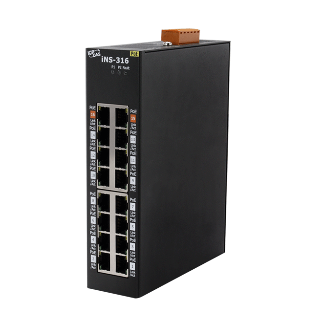 16 port PoE Ethernet Switch