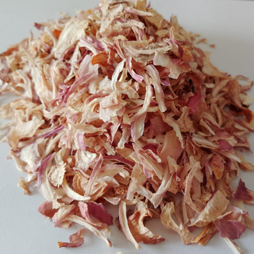 Dehydrated Red Onion Flakes - Preserving Compound: Dry Places