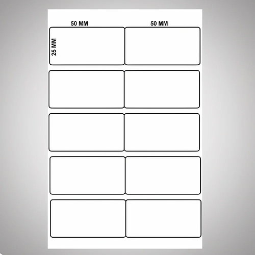 50x25 Mm Barcode Label