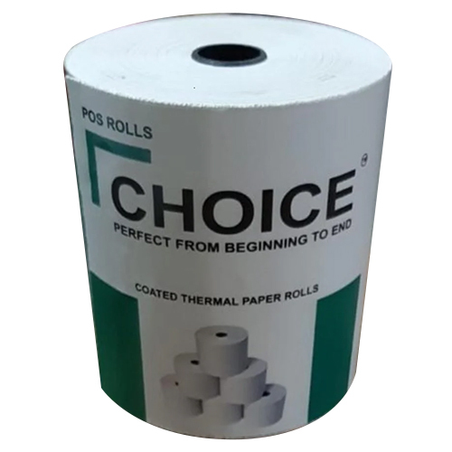 Choice Coated Thermal Pos Paper Roll - Color: White