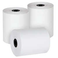 Plain White Pos Paper Roll - Single Ply, 50 Meters X 78-79mm | High Quality, Ideal For Receipts & Invoices, Easy To Install