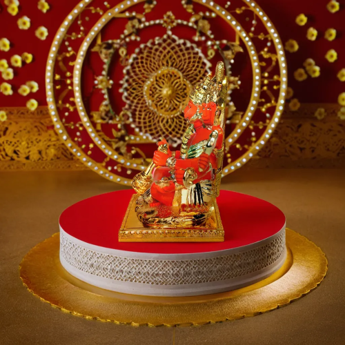 Embrace Ultimate Protection with Gold Plated Panchmukhi Hanuman Statue