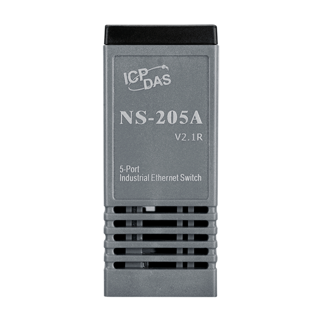 Ns-205a - 33x107x78 Mm Plastic Unmanaged 5-port Industrial Ethernet Switch, 10/100 Mbps Auto Negotiation, +12v To +56v Dc Power Support, -40°c To +75°c Operating Temperature