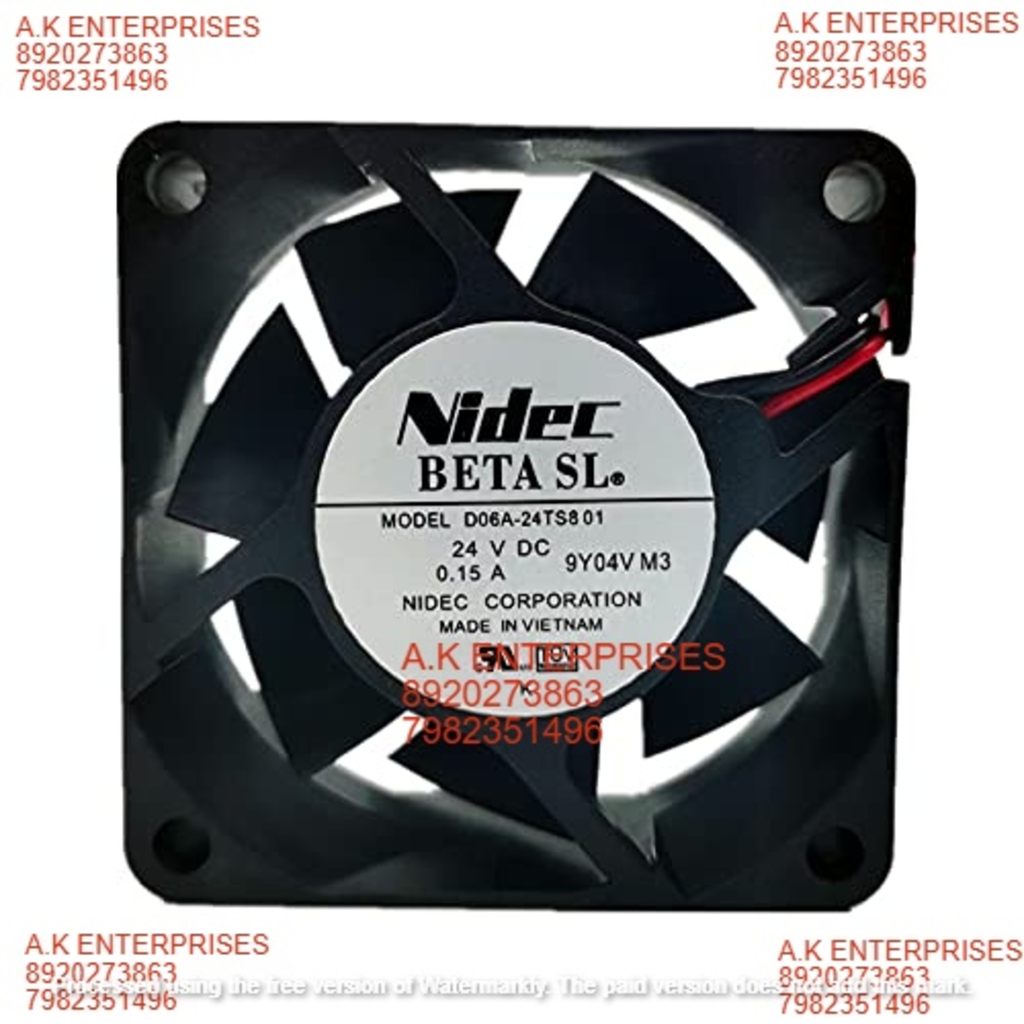 NIDEC D06A-24TS8 01 24V 0.15A 6025mm Inverter Cooling Fan