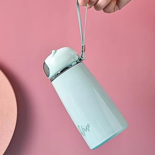 CherryBox Stainless Steel Water Bottle Flask with Cute Modern top Design Gift for Kids Boys and Girls -450 ML