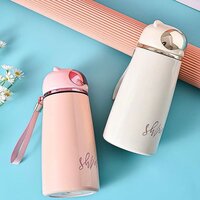 CherryBox Stainless Steel Water Bottle Flask with Cute Modern top Design Gift for Kids Boys and Girls -450 ML