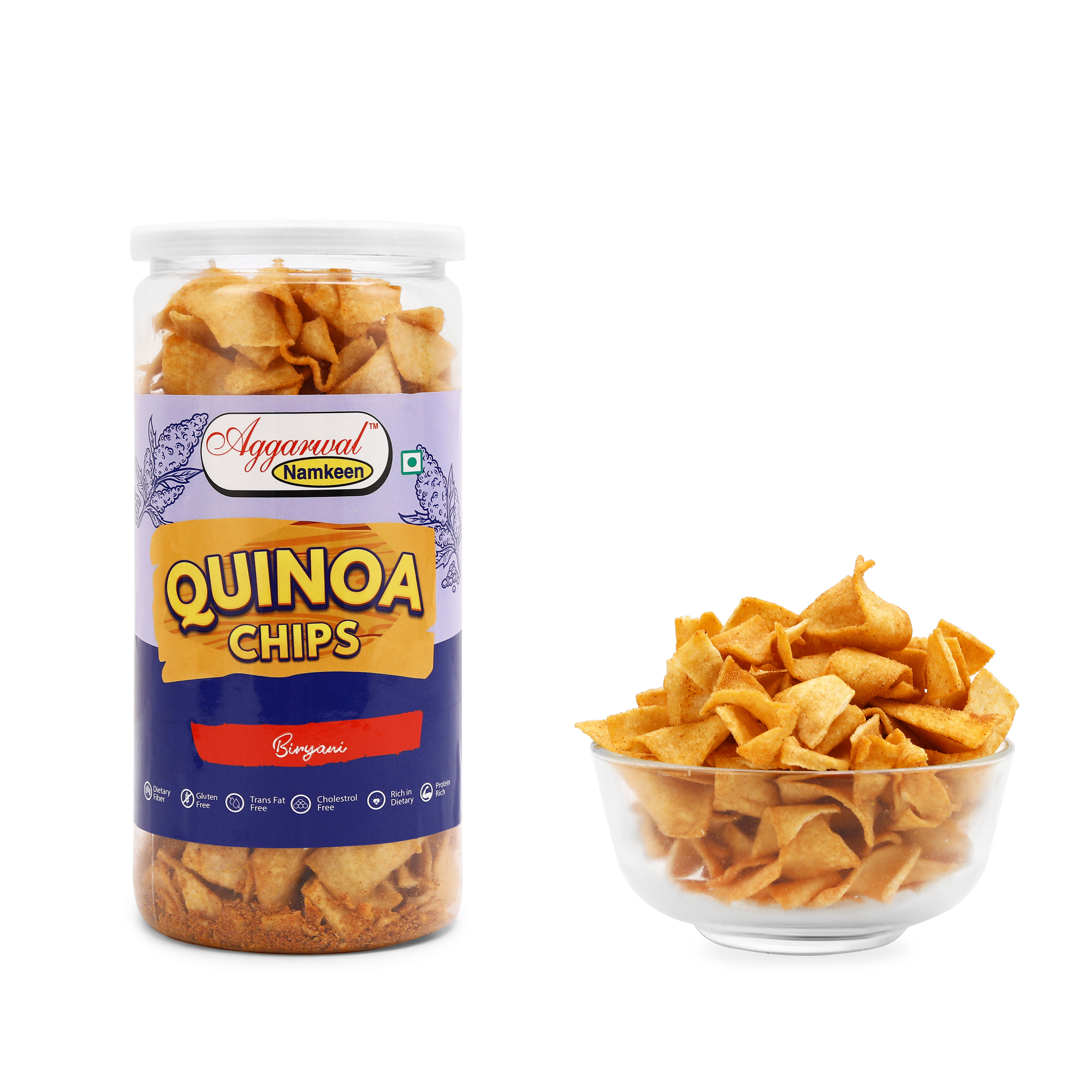 Quino Bhel Chaska Chips - 150 Gm Bottle | Fried Quinoa Snacks With Beetroot, Urad Dal, Brown Rice Powder, And Spices, Gluten-free