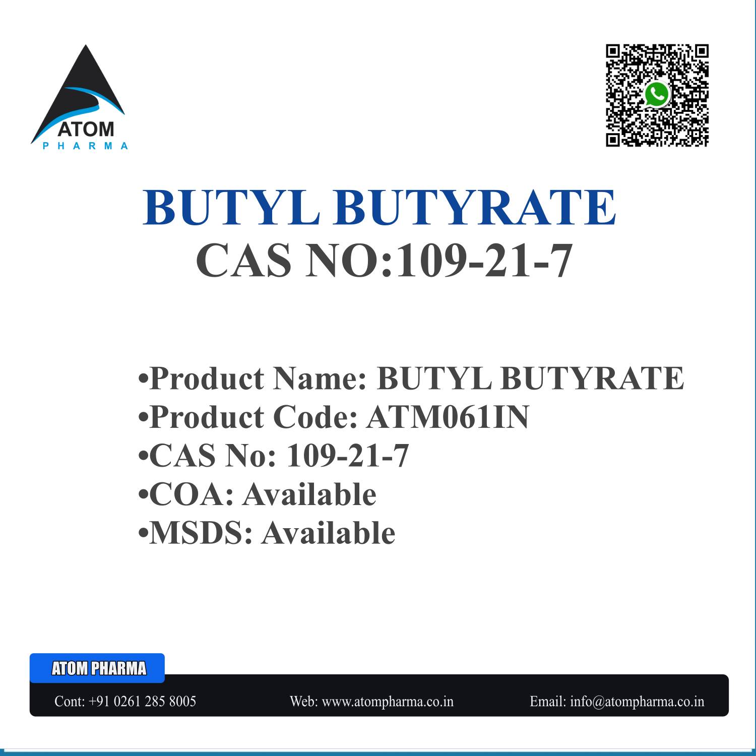Butyl Butyrate - Cas No: 65277-42-1