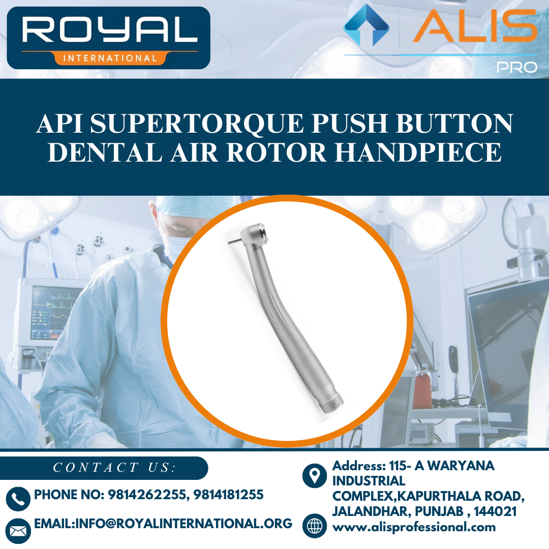 API Supertorque Push Button Dental Air Rotor Handpiece